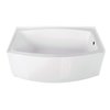 Aqua Eden Alcove Bathtubs, 60 L, 35 W, White, Acrylic VTDR603022R